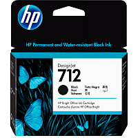 Картридж струйный HP 712 3ED71A черный оригинальный повышенной емкости