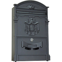 Ящик почтовый LB 1 секция черный (256х87х405 мм)