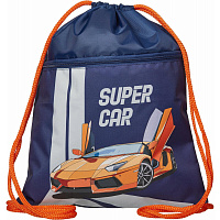 Мешок для обуви №1Schoo Super car 330x420 мм, карман, МО-20-2
