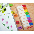 Клейкие закладки Kores пластиковые 8 цветов по 15 листов 12x45 мм Фото 0