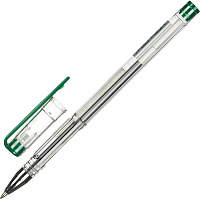 Ручка гелевая неавтоматическая Attache Omega зеленая (толщина линии 0.3-0.5 мм)