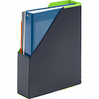 Лоток вертикальный для бумаг 70 мм Bantex Модерн картонный зеленый Фото 2