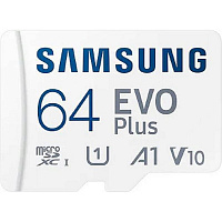 Карта памяти 64 ГБ microSDXC Samsung EVO Plus UHS-I U1 V10 A1 (MB-MC64KA/RU)