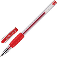 Ручка гелевая неавтоматическая Attache Town красная (толщина линии 0.5 мм)