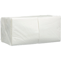 Салфетки бумажные 20x20 см белые 2-слойные 250 штук в упаковке