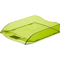 Лоток горизонтальный для бумаг Attache Яркий Офис пластиковый зеленый