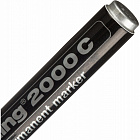 Маркер перманентный Edding E-2000C/1 черный (толщина линии 1,5-3 мм) круглый наконечник металлический корпус Фото 3