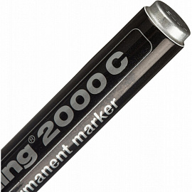 Маркер перманентный Edding E-2000C/1 черный (толщина линии 1,5-3 мм) круглый наконечник металлический корпус