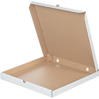Короб картонный для пиццы 420х420х40 мм Т-23 белый (10 штук в упаковке)