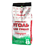 Уголь древесный Grillkoff Стандарт для гриля 5 кг