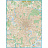 Настенная карта Москвы (с каждым домом) 1:21 000 Фото 1