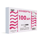 Конверт OfficePost С5 80 г/кв.м белый стрип с внутренней запечаткой (100 штук в упаковке)