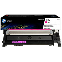 Картридж лазерный HP (W2073A) для HP Color Laser 150a/nw/178nw/fnw, №117A, пурпурный, оригинальный, ресурс 700 страниц