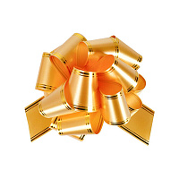 Бант декоративный Miland Золотое сечение 5x5 см золотой