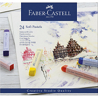 Пастель сухая Faber-Castell Soft pastels прямоугольная 24 цвета