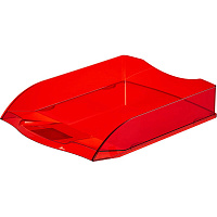 Лоток горизонтальный для бумаг Attache Яркий Офис пластиковый красный
