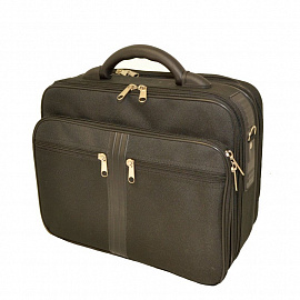 Кейс Attache из полиэстера черного цвета (35x17x27 см)