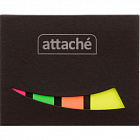 Клейкие закладки Attache пластиковые 4 цвета по 25 листов 25x45 мм Фото 0