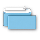 Конверт цветной Packpost E65 90 г/кв.м голубой стрип (50 штук в упаковке) Фото 0
