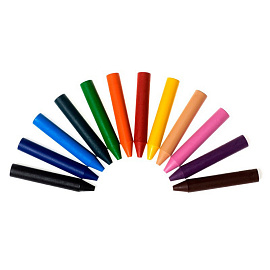 Мелки восковые Jovi круглые 12 цветов