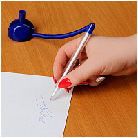 Ручка шариковая настольная OfficeSpace "Reception" синяя, 0,7мм, синий корпус