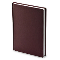 Ежедневник недатированный Attache Velvet искусственная кожа Soft Touch A5+ 136 листов бордовый (146х206 мм)