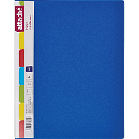 Папка файловая на 10 файлов Attache A4 10 мм синяя (толщина обложки 0.7 мм)