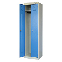 Шкаф для одежды металлический ШРЭК-22-530 синий 2 отделения