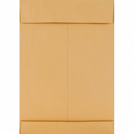 Пакет Bong Gusset E4 (280x400 мм) из крафт-бумаги 140 г/кв.м стрип (100 штук в упаковке)