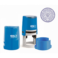 Оснастка для печати круглая Colop Cover R45 45 мм с крышкой синяя