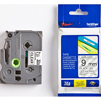 Картридж Brother TZe-121 для принтера этикеток (9 мм x 8 м, цвет ленты прозрачный, шрифт черный)
