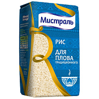 Рис круглозерный Мистраль для плова традиционного 900 г