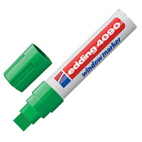 Маркер меловой Edding E-4090/004 зеленый (толщина линии 15 мм, прямоугольный наконечник)
