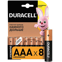 Батарейки Duracell мизинчиковые ААA LR03 (8 штук в упаковке)