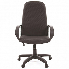 Кресло для руководителя Chairman 279 серое/черное (ткань, пластик)