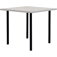 Стол обеденный Стиль CT5 (светлый сланец / черный, 800х800х730 мм)