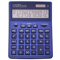 Калькулятор настольный Citizen SDC-444X 12-разрядный темно-синий 204х155х33 мм