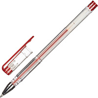 Ручка гелевая неавтоматическая Attache Omega красная (толщина линии 0.5 мм)