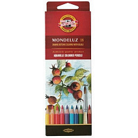 Карандаши цветные акварельные Koh-I-Noor Mondeluz шестигранные 18 цветов