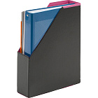 Лоток вертикальный для бумаг 70 мм Bantex Модерн картонный розовый Фото 2