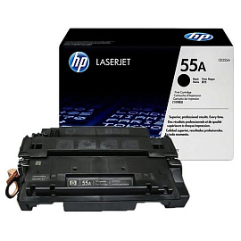 Картридж лазерный HP 55A CE255A черный оригинальный