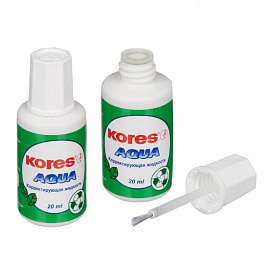 Корректирующая жидкость (штрих) Kores Aqua водная 20 мл