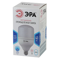Лампа светодиодная Эра 40Вт E27 цилиндрическая 4000k нейтральный белый свет (Б0027005)