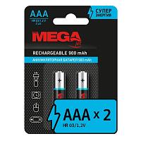 Аккумулятор AAA 900 мАч ProMega 2 штуки в упаковке NiMh