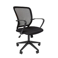 Кресло офисное Chairman 698 черное (сетка/ткань, пластик)