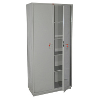 Шкаф металлический для документов КБС-10, (1850х880х390 мм, 90 кг), 2 отделения, сварной