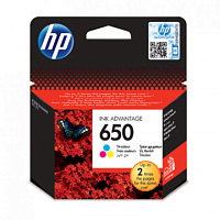 Картридж струйный HP 650 CZ102AE CMY оригинальный