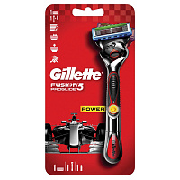 Станок для бритья Gillette "Fusion Proglide" Power Flexball + 1 кассета, красный, 7702018509775(ПОД ЗАКАЗ)