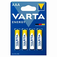 Батарейка AAA мизинчиковая Varta Energy (4 штуки в упаковке, 4103213414)