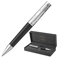 Ручка шариковая PARKER "Ingenuity Legacy of Flight", корпус серебристый, черная, 2227810